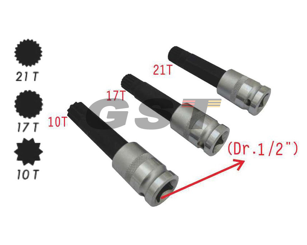 BMW Rim Locks Socket (1/2" Drive, 10T, 17T, 21T)