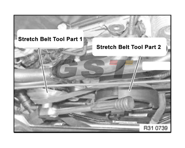 BMW X5 3.0 Stretch Belt Tool 111240 German Specialty Tools