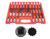 26 Pcs 1/2" Drive Multi-Spline Bit Socket Set