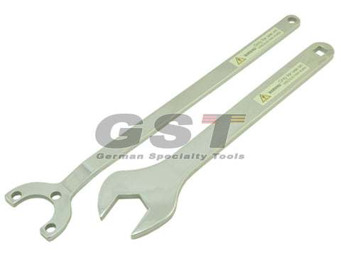 Mercedes Benz Fan Clutch Wrench Water Pump Holder Tool M111 (2pcs)