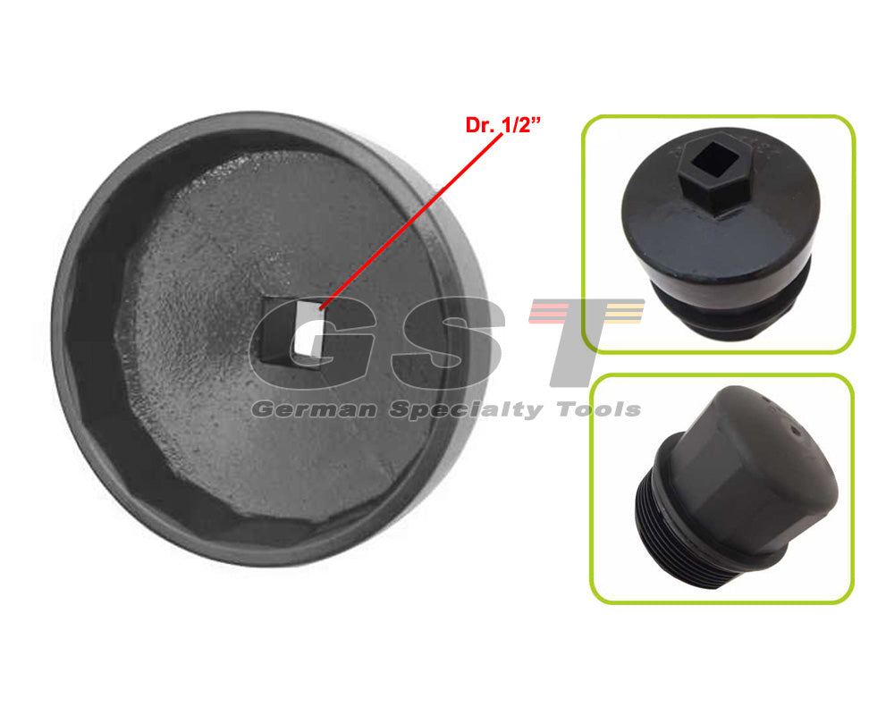 Mercedes Benz Oil Filter Wrench 14 flats 74mm (Fits Toyota and Mazda models)