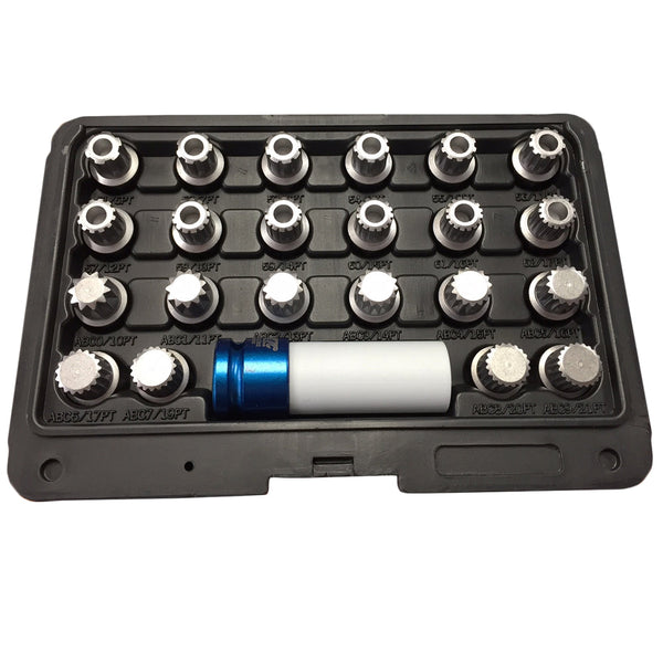 VW Wheel Lock Screw Socket Kit (23PCS) – German Specialty Tools