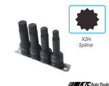 XZN Spline Impact Bit Sockets (Dr. 1/2") (4 PCS)