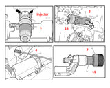 VW & Audi FSI Injector Remover with Teflon Seal Tools